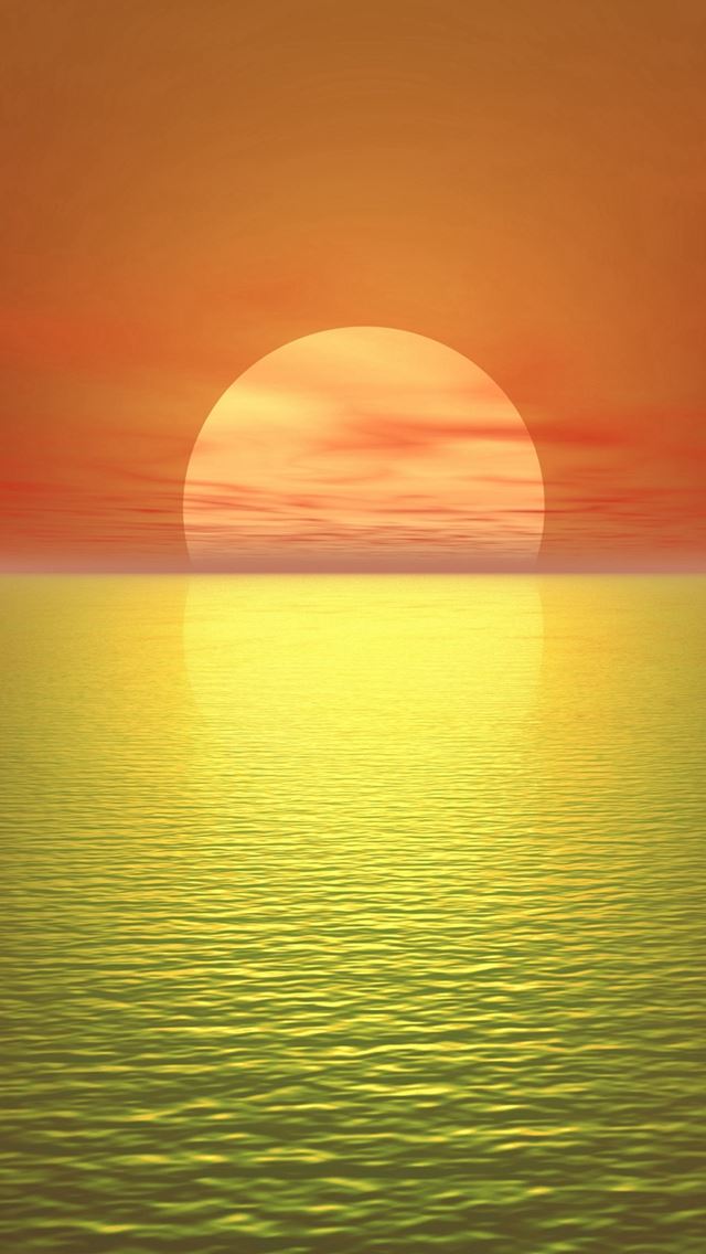 640x1136 The Most Tranquil Sunset  - view iPhone Wallpaper