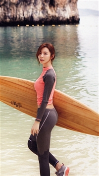 Sujin Beach Swim Vacation Kpop Film wallpaper