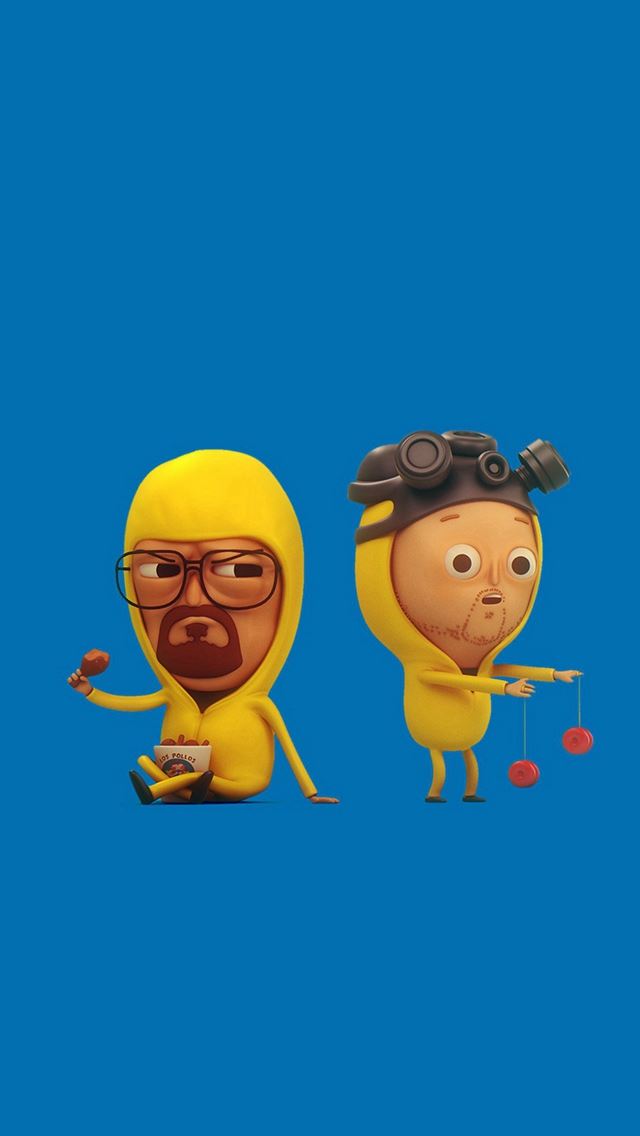 640x1136 Breaking Bad Blue Illust Cute Show Art -  iPhone Wallpaper