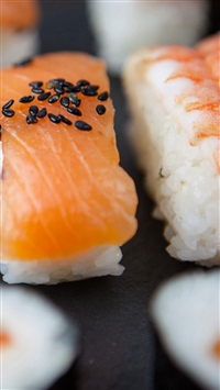 Sushi Rice Meat Seafood wallpaper