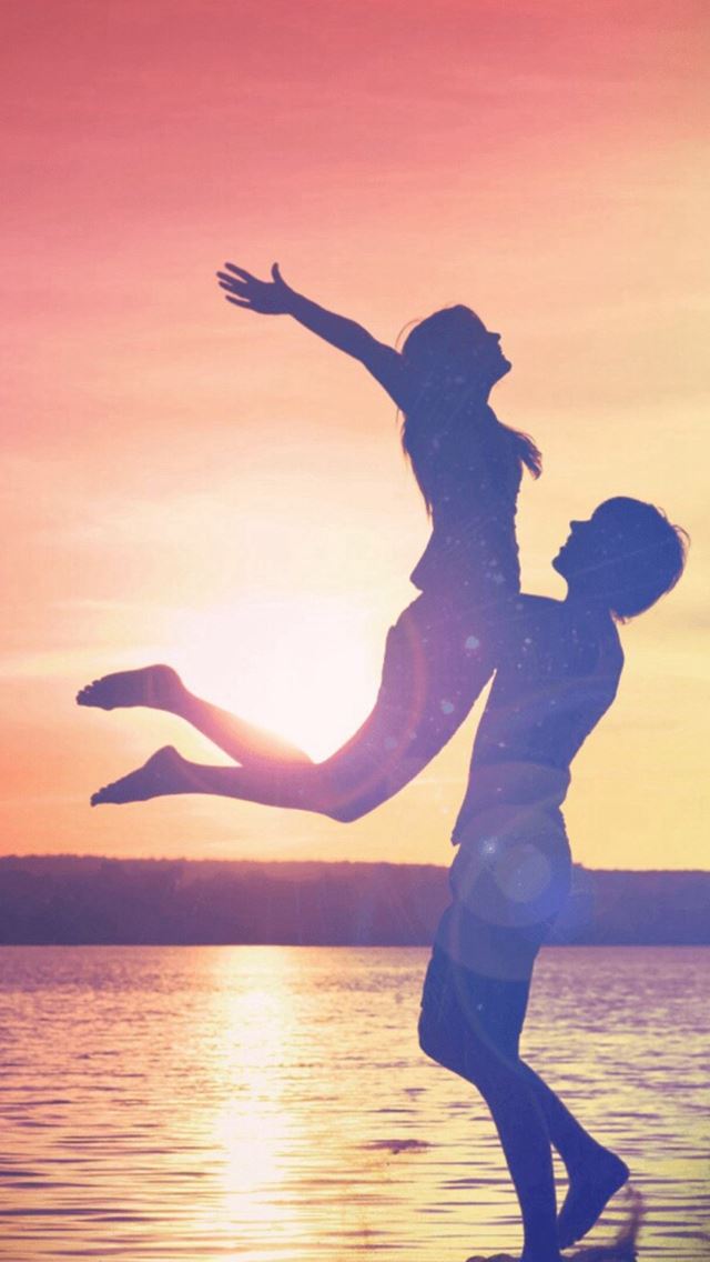 640x1136 Sunset Cp Lovers Romantic - lovers iPhone Wallpaper