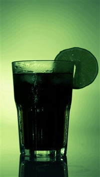 Cocktail Beverage Lime Shadows wallpaper