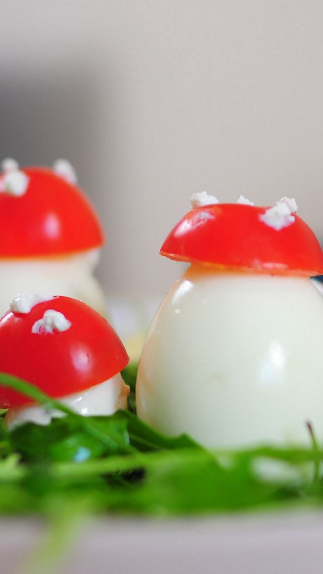 640x1136 Eggs Tomatoes Decoration Snack - decoration iPhone Wallpaper