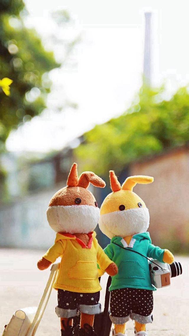 640x1136 Little World Decoration Lovely - couple iPhone Wallpaper