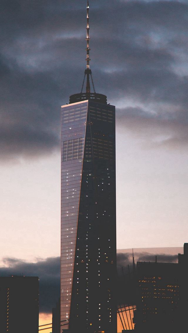 640x1136 City Tower Skyline Night - buildings iPhone Wallpaper
