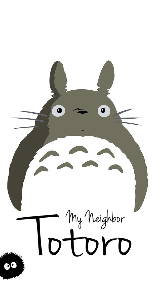 640x1136 My Neighbor Totoro Art Minimal - illust iPhone Wallpaper