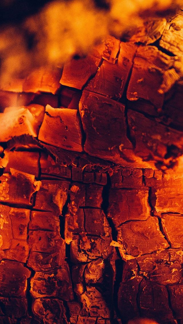 640x1136 Fire Wood Red Dark Camping - zoom iPhone Wallpaper