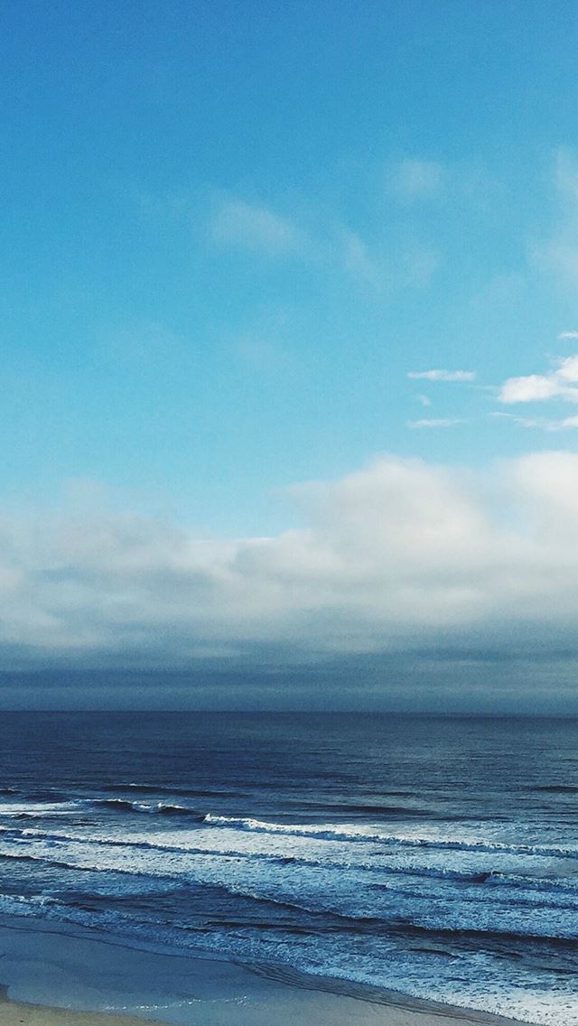 640x1136 Ocean Blue Sky Cloud Nature - sky iPhone Wallpaper