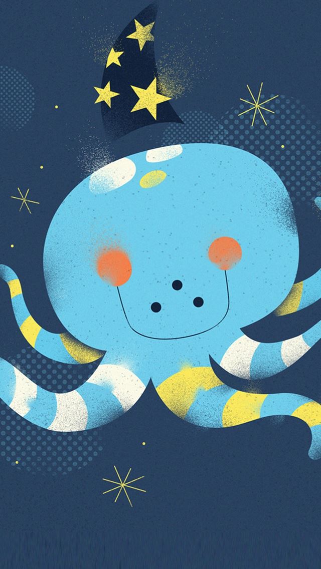 640x1136 Cute Funny Octopus - octopus iPhone Wallpaper