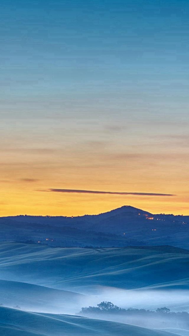 640x1136 Prairie Night Sunset Mountain Landscape -  iPhone Wallpaper