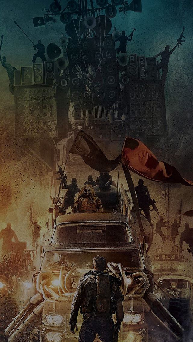 640x1136 Poster Mad Max Furyroad Art Illust Dark - movie iPhone Wallpaper