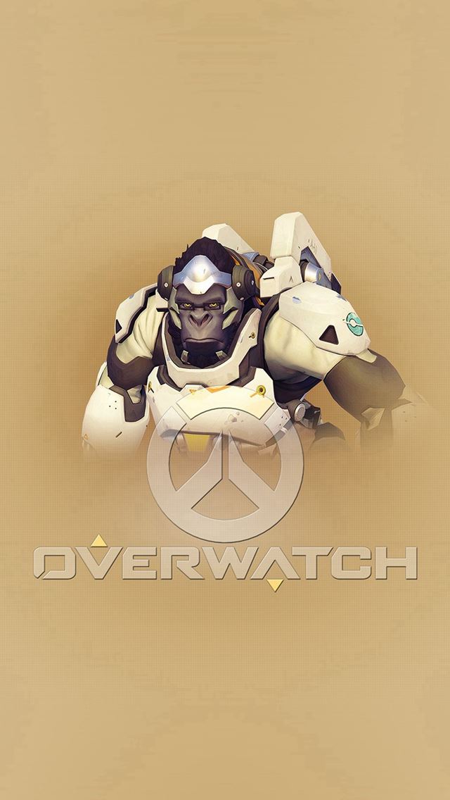 640x1136 Oerwatch Winston Cute Game Art Illustration - role iPhone Wallpaper