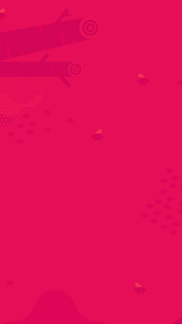640x1136 Minimal Honey Pink Red Art Illustration Cute - illustration iPhone Wallpaper