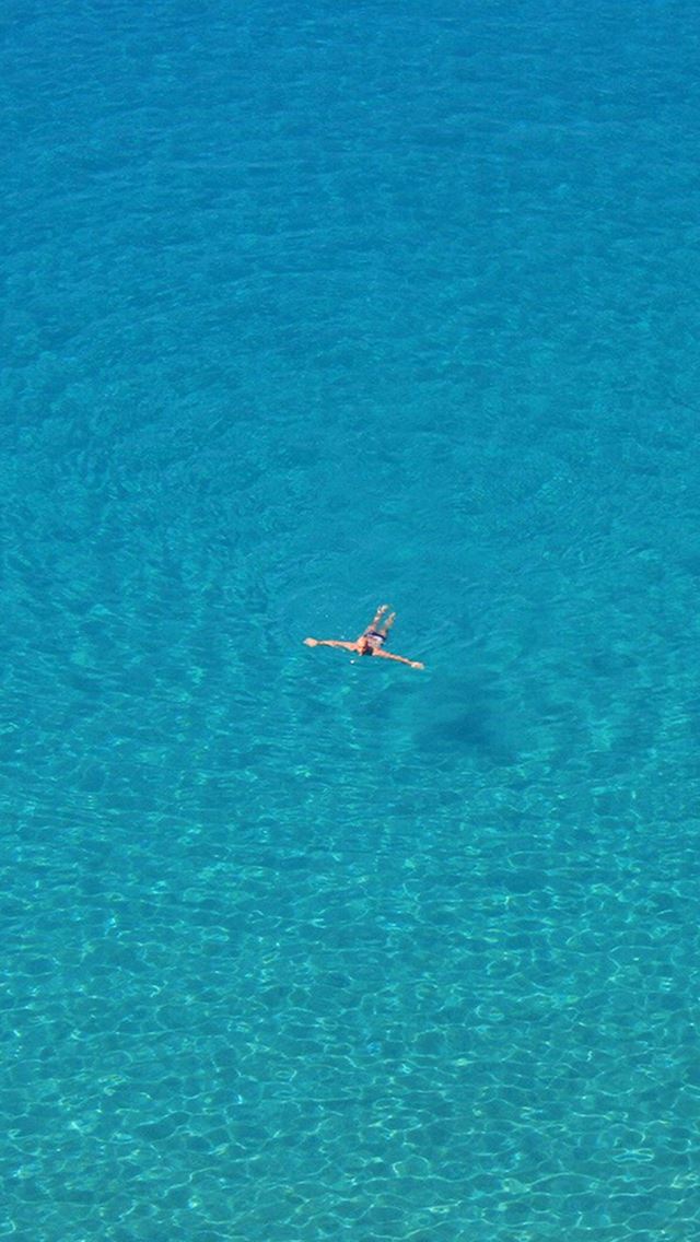 640x1136 Ocean Sea Blue Swim Vacation Simple - sea iPhone Wallpaper