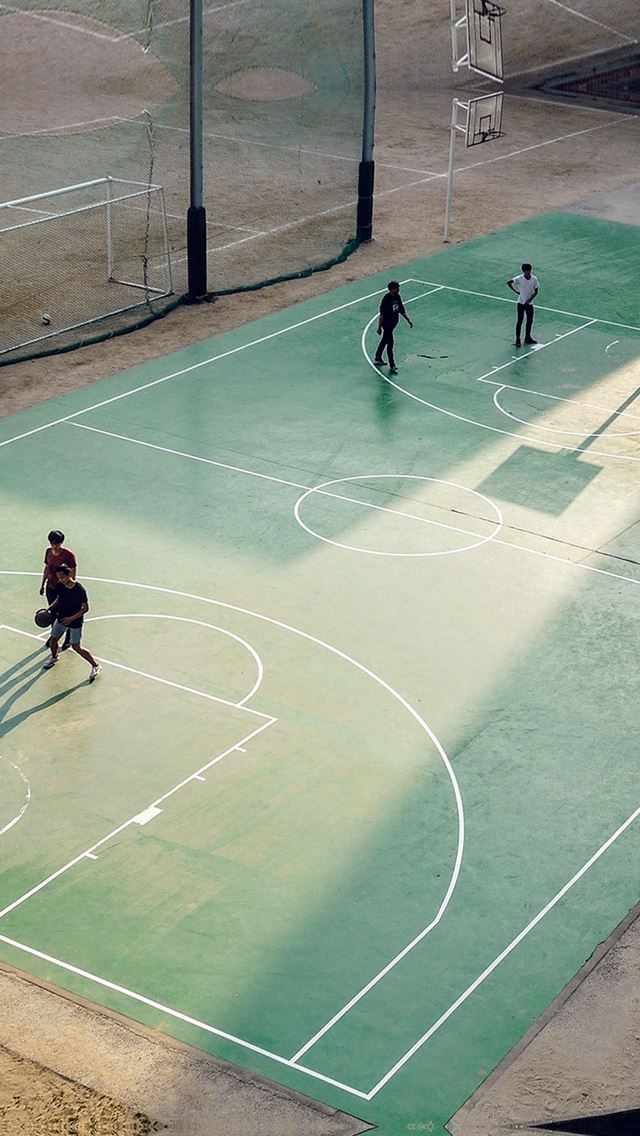 640x1136 Basketball Green City Sports Art NBA -  iPhone Wallpaper
