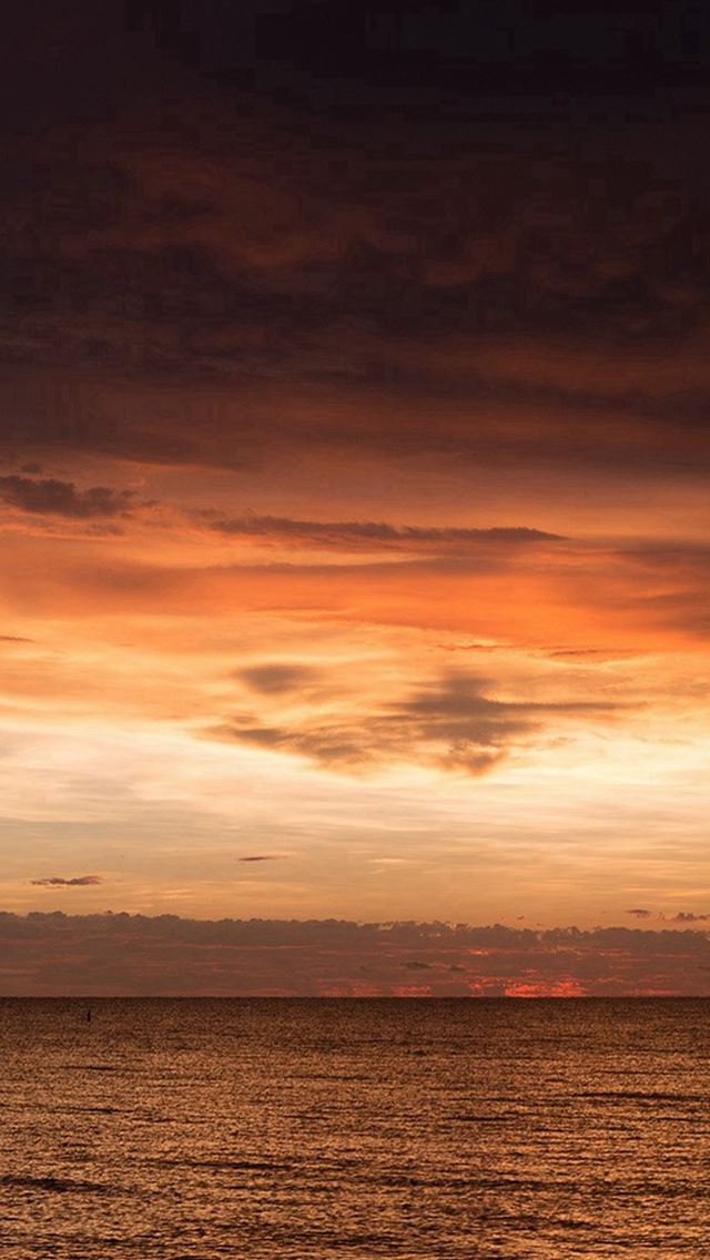 640x1136 Sunset Lake Sea Water Sky Cloud Nature - sky iPhone Wallpaper