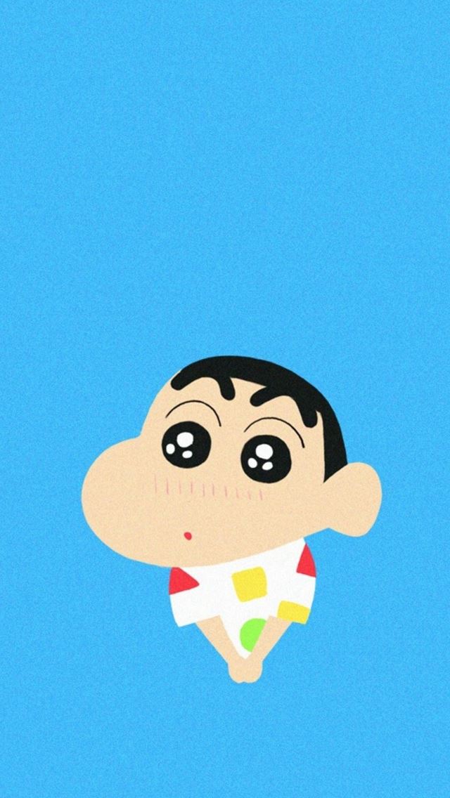 640x1136 Crayon Shin Chan Shy -  iPhone Wallpaper