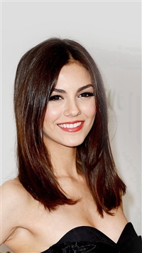 Victoria Justice Black Dress Smile wallpaper