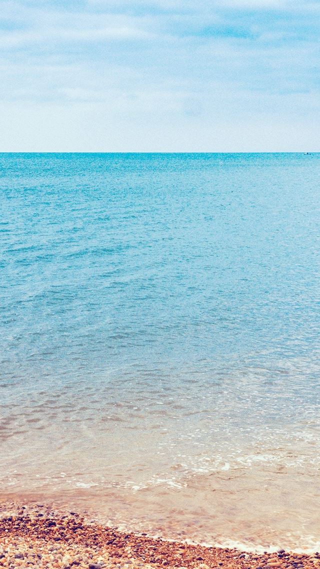 640x1136 Sea Nature Beach Blue Sky Rock Happy - pure iPhone Wallpaper
