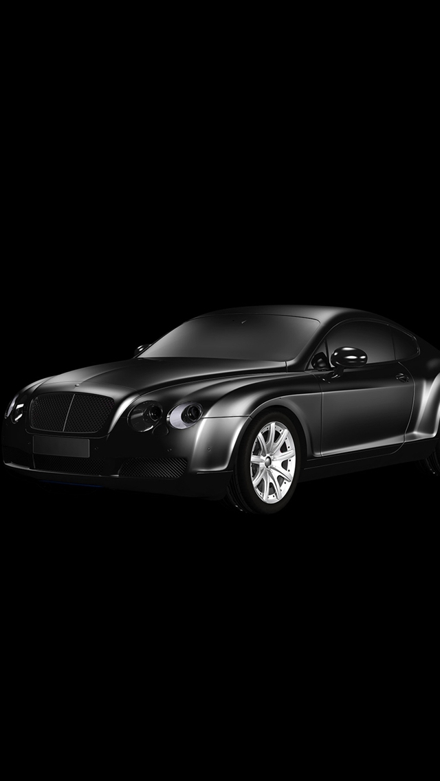 Car Bentley Dark Black Limousine Art Illustration iPhone wallpaper 