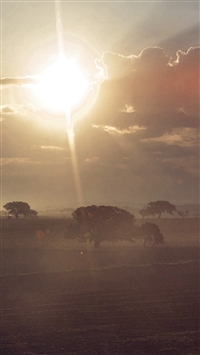 Shiny Farm Nature Sunny Flare Day Summer Blue wallpaper