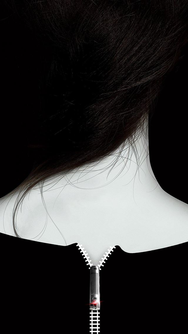 640x1136 Girl On The Train Dark Back Simple Art Illustration - back iPhone Wallpaper