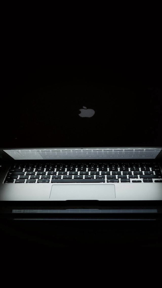 640x1136 Apple Dark Macbook Notebook Art Illustration -  iPhone Wallpaper