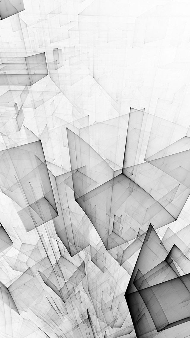 640x1136 Abstract Bw White Cube Pattern - shadow iPhone Wallpaper