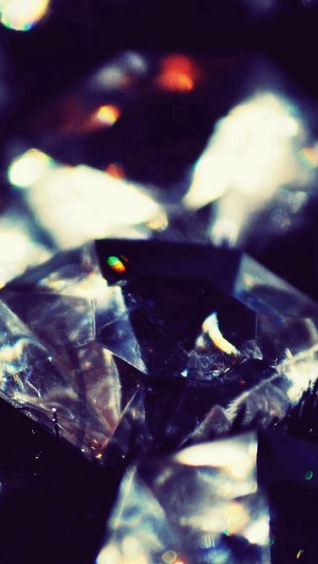 640x1136 Dark Crystal Diamonds Shiny Macro - shiny iPhone Wallpaper