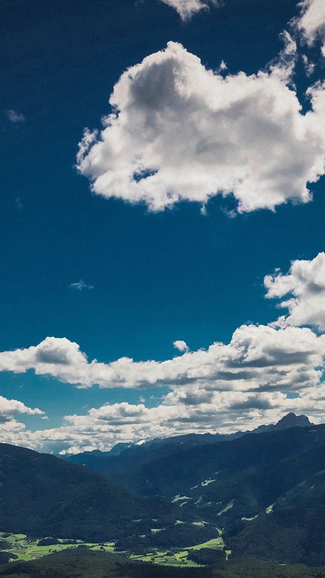 640x1136 Nature Sky Cloud Mountain Green Summer - scenery iPhone Wallpaper