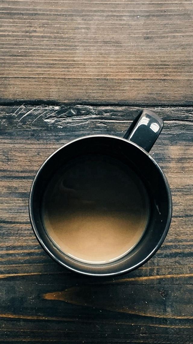 640x1136 Coffee Cup On Wooden Table - table iPhone Wallpaper