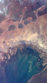 Earthview Satellite Map Sea Land Art Iillustration wallpaper