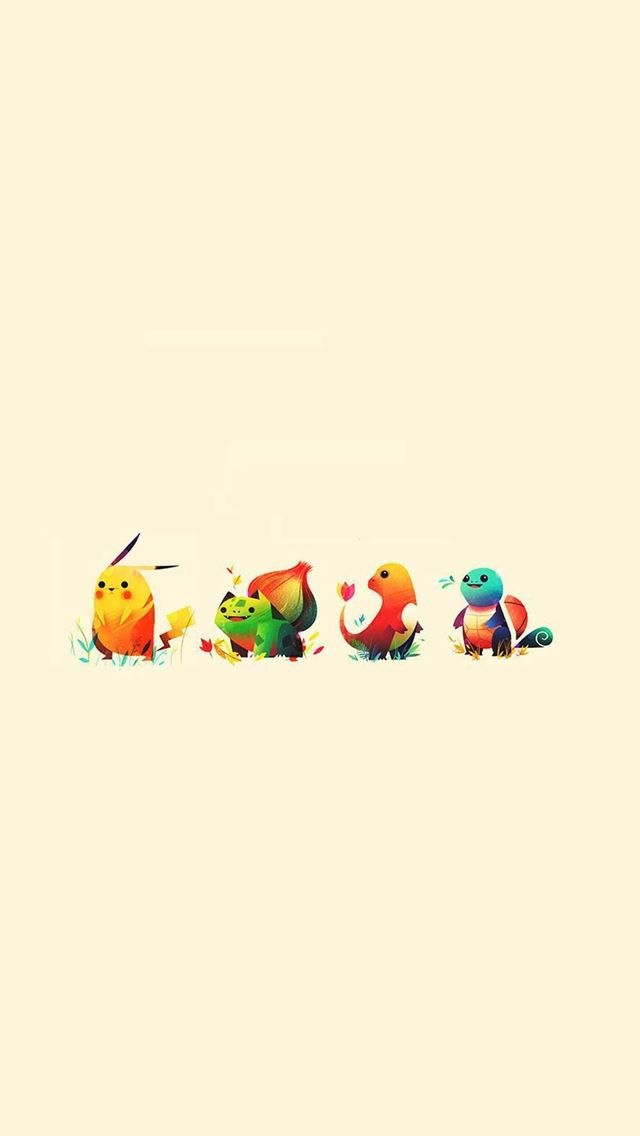 640x1136 Pokemon Go Anime Game Characters - yellow iPhone Wallpaper