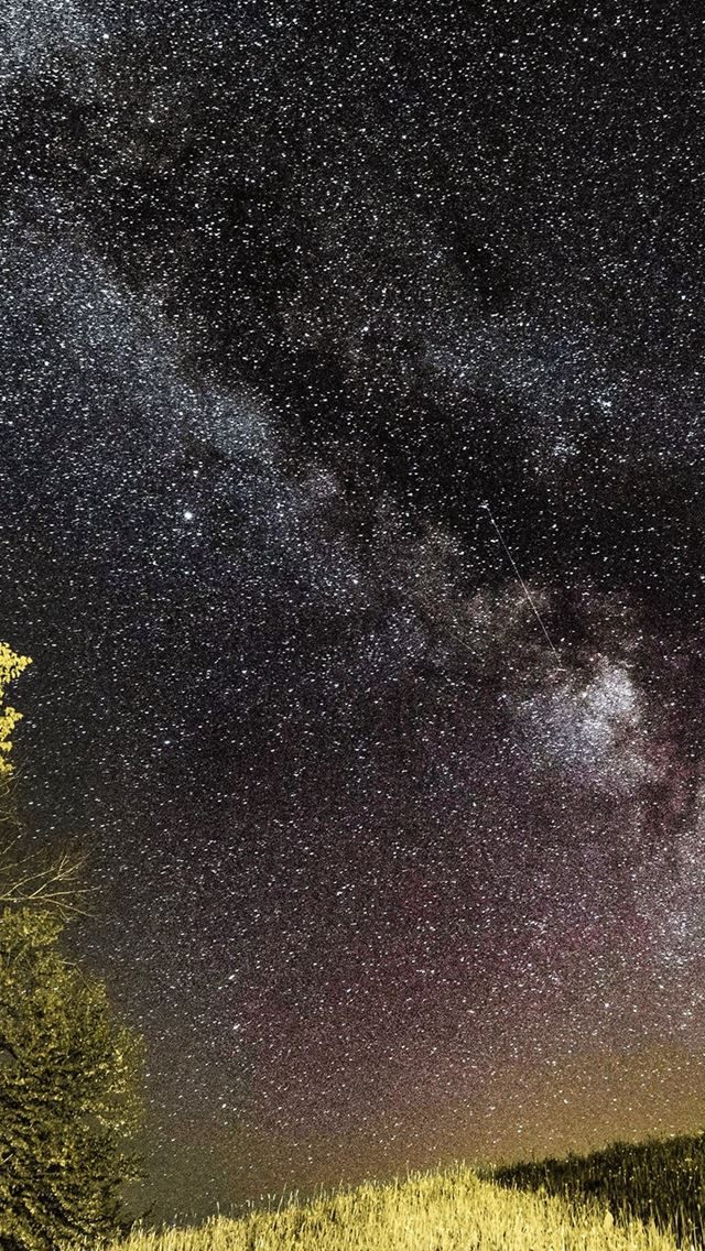 640x1136 One Dark Night Sky Starry Space - milky iPhone Wallpaper