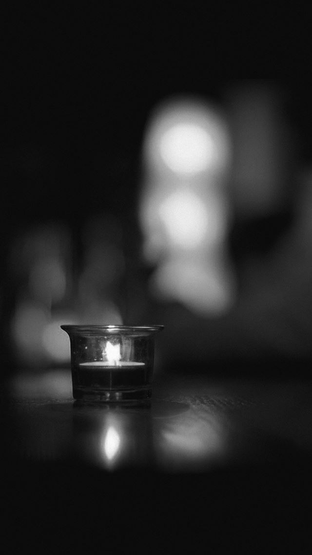640x1136 Candle Light Night Bw Bokeh Romantic - romantic iPhone Wallpaper