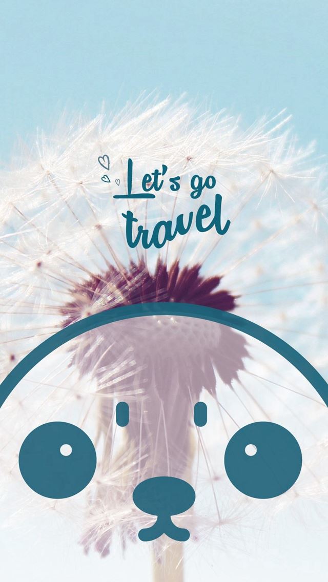 640x1136 Lierature Travel Art Cute Lovely Cartoon Face Dandelion - clean iPhone Wallpaper
