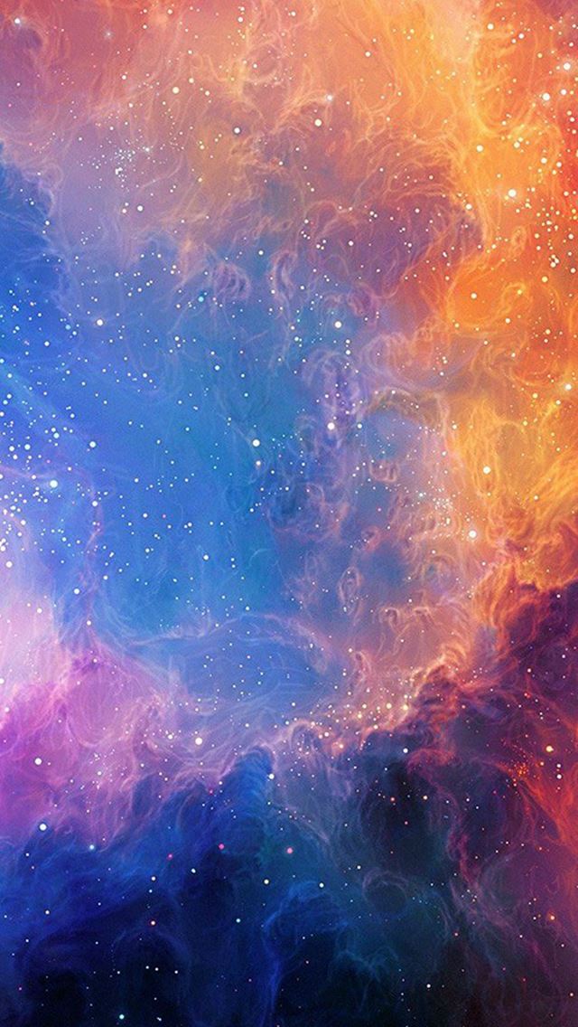 640x1136 Space Aurora Art Star Illust Rainbow - outer space iPhone Wallpaper