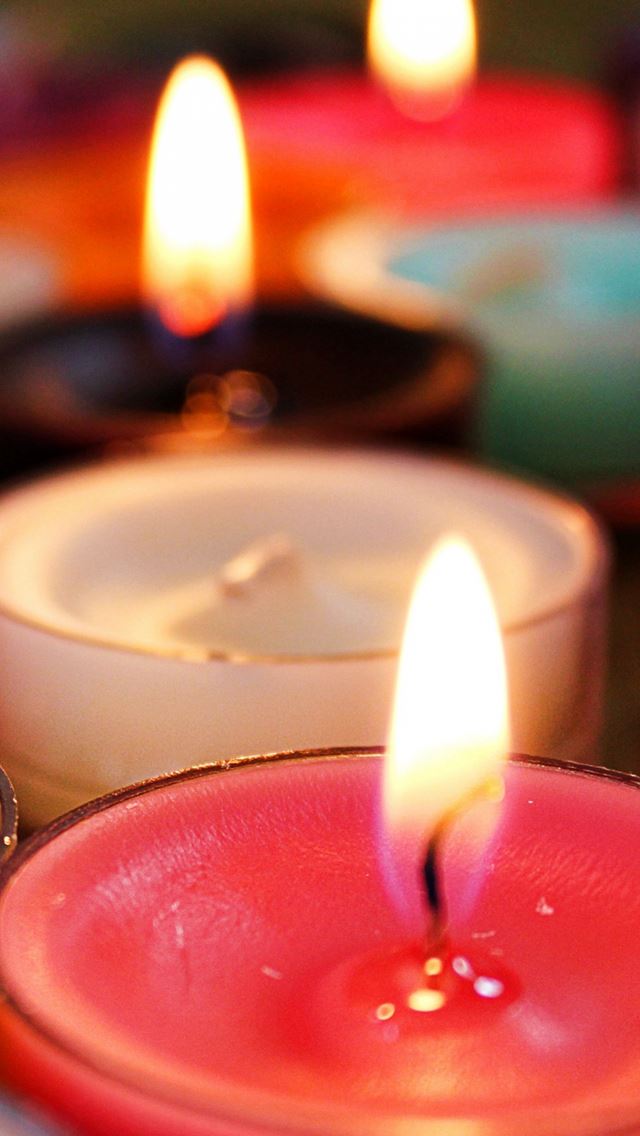 Candle Flame Wick Wax iPhone wallpaper 
