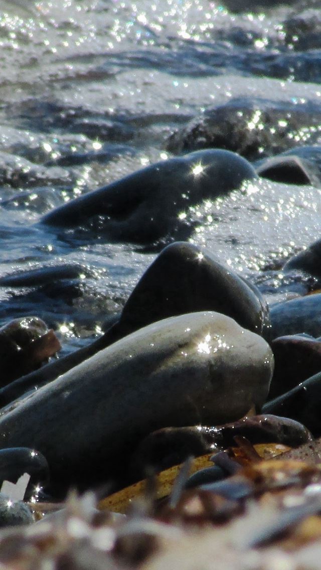 640x1136 Rocks Sea Shore Surf - surf iPhone Wallpaper