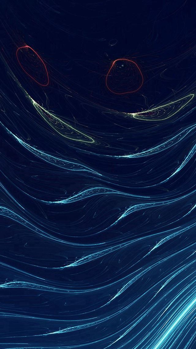640x1136 Space Line Curve Blue Pattern -  iPhone Wallpaper