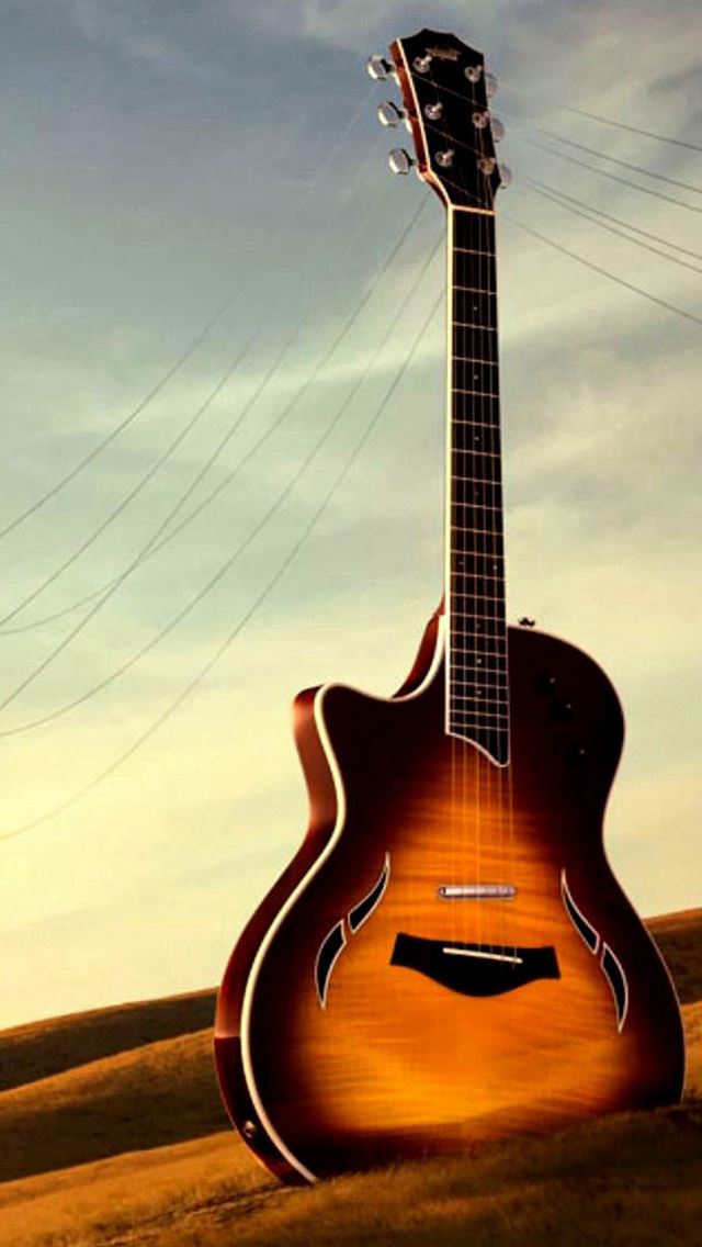 640x1136 Guitar Utility Wither Field - desert iPhone Wallpaper