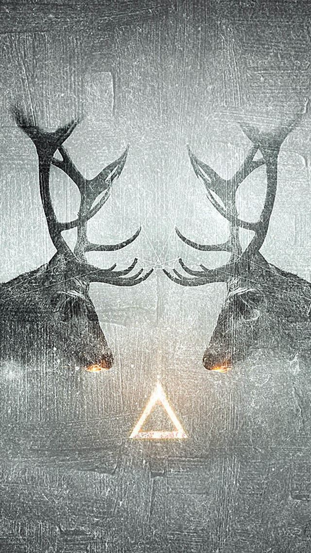 640x1136 Fantasy Elk CP Animal Shadow - shadow iPhone Wallpaper
