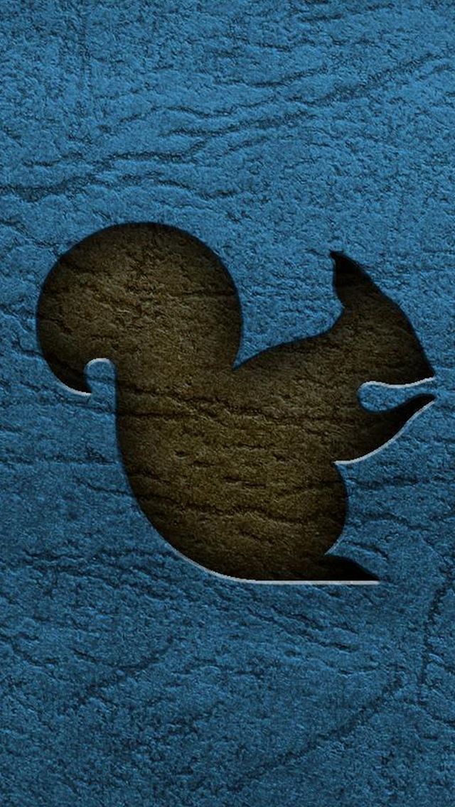 640x1136 3D Blackmill Squirrel Pattern -  iPhone Wallpaper