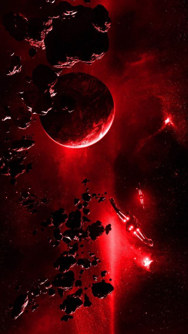 1284x2778 Red Planet Explosion Light From Space - outer space iPhone Wallpaper