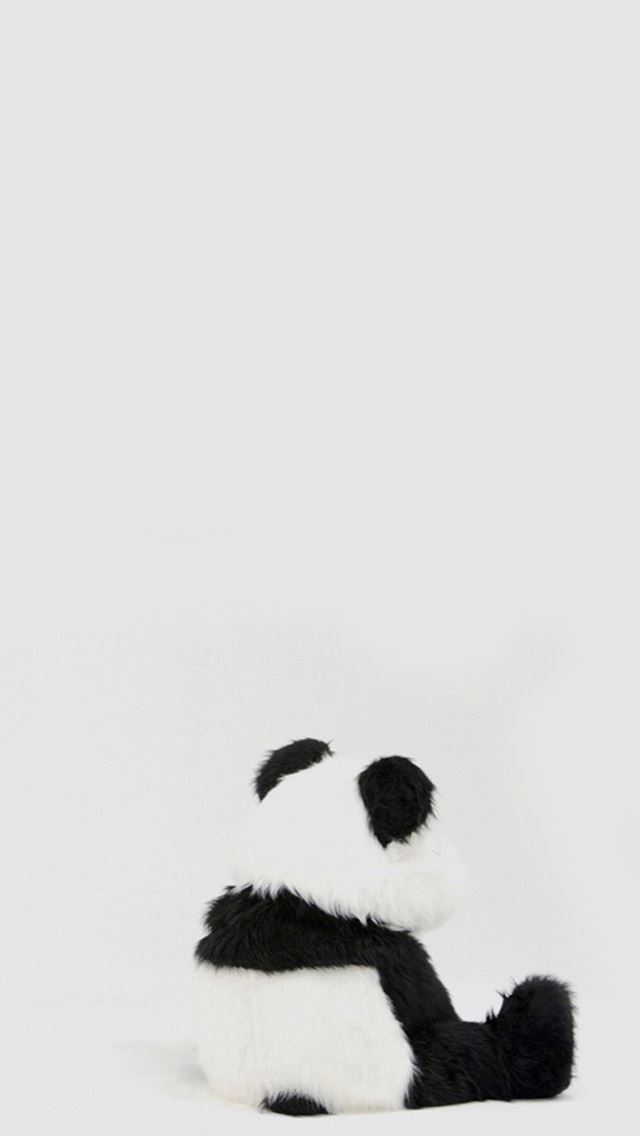 1284x2778 Minimal Simple Panda Back - treasure iPhone Wallpaper