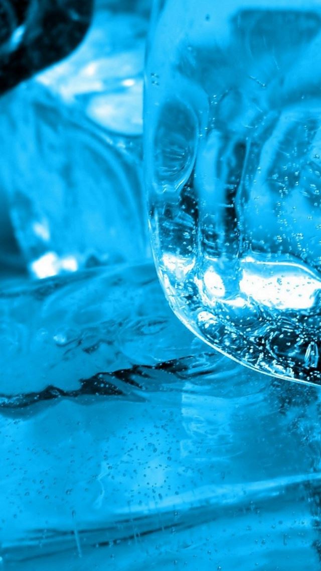 640x1136 Frozen Icy Block Macro - block iPhone Wallpaper