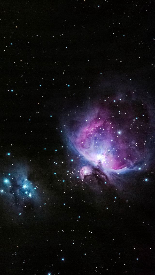 640x1136 Blue And Pink Nebula Shiny In Outer Space - skyscape iPhone Wallpaper