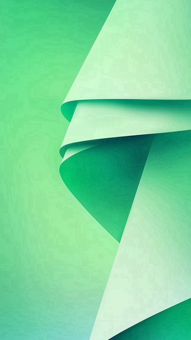 640x1136 Green Abstract Folding Pattern -  iPhone Wallpaper