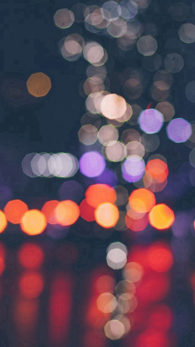 640x1136 Night Bokeh Art Dark Red Light Pattern -  iPhone Wallpaper