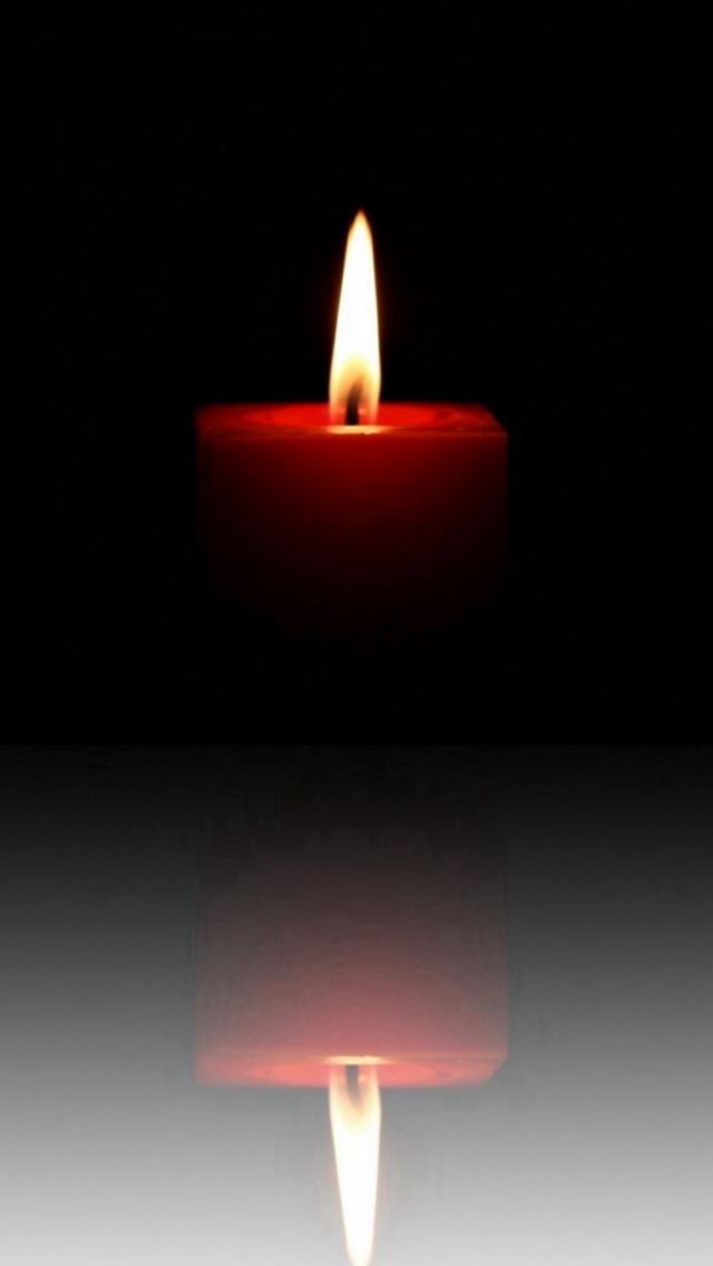 640x1136 Candle Flame Image Reflection Dark - shadow iPhone Wallpaper